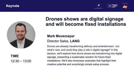 Drones as Digital Signage: A sustainable solution and the future of fixed installations