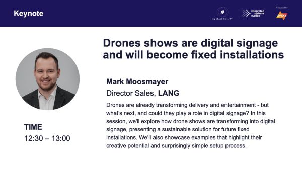 Drones as Digital Signage: A sustainable solution and the future of fixed installations