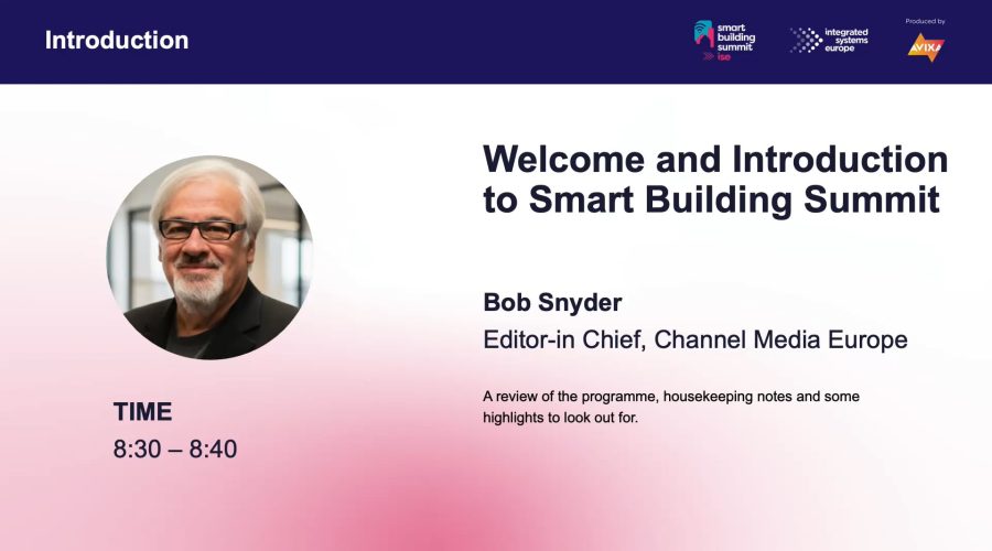 SBS: Welcome and Introduction to Smart Building Summit