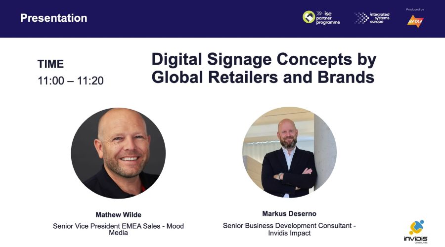 invidis Retail Conference: Digital Signage Concepts by Global Retailers and Brands